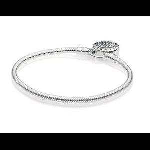 Pandora Bracelet Signature Padlock Sterling Silver